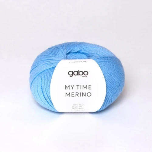 Włóczka GABO WOOL My Time Merino 9444 himalajski błękit