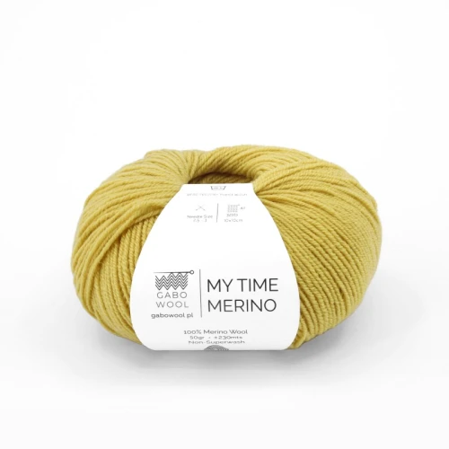 Włóczka GABO WOOL My Time Merino 9543 rumianek