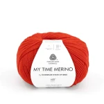Włóczka GABO WOOL My Time Merino by HSOM 9522 czerwona pomarańcza