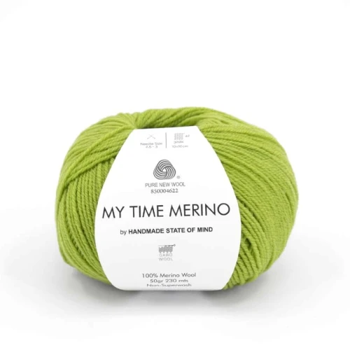 Włóczka GABO WOOL My Time Merino by HSOM 9724 limonkowy blask