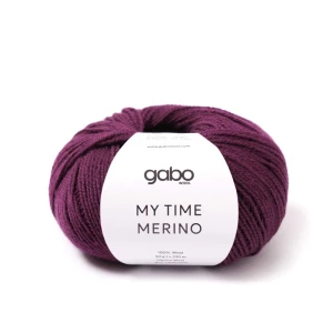 Włóczka GABO WOOL My Time Merino 9713 bakłażan