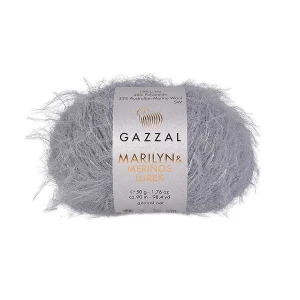 Włóczka Gazzal Marilyn & Merinos LUREX 8276L szary