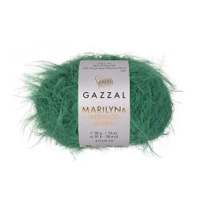 Włóczka Gazzal Marilyn & Merinos LUREX 82093L zielony