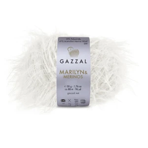 Włóczka Gazzal Marilyn & Merinos 8269 ecru