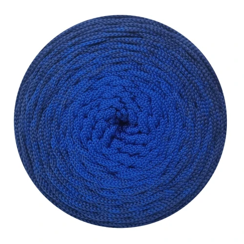 Sznurek poliestrowy płaski OMBRE 5 mm, 250m POM118 chaber/royal blue