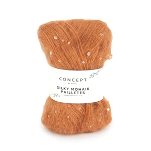 Włóczka Katia Concept Silky Mohair Pailletes 206 miedź