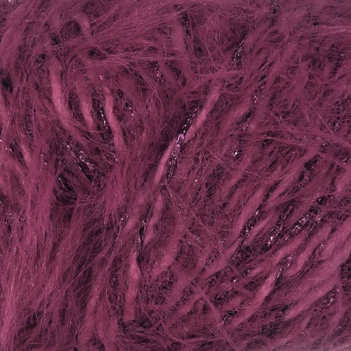 Włóczka Gazzal Marilyn & Merinos LUREX 8267L ciemne winogrona włochata, puszysta, merynos, merino, kudłata, z długim włosem, długi włos