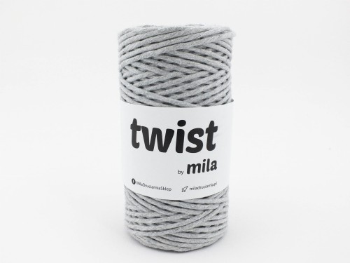 Sznurek skręcany Twist 3mm 100m, 04 szary