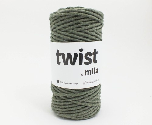 Sznurek skręcany Twist 3mm 100m, 11 oliwka